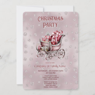 Weihnachtsfeier mit Geschenken Feiertag Party Einladung