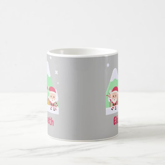 Weihnachtsfeier mit Ihrem Namen C Kaffeetasse (Mittel)