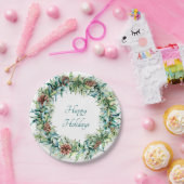 Weihnachtsfeier mit Pinecones Pappteller (Party)