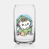 Weihnachtsfeier mit Purr-ty-Time Cat Dosenglas (Rückseite)