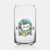 Weihnachtsfeier mit Purr-ty-Time Cat Dosenglas (Rückseite)