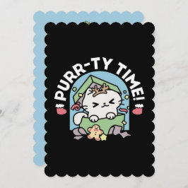 Weihnachtsfeier mit Purr-ty-Time Cat Einladung