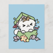 Weihnachtsfeier mit Purr-ty-Time Cat Flyer (Hinten)