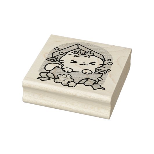 Weihnachtsfeier mit Purr-ty-Time Cat Gummistempel (Stempel)