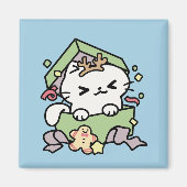 Weihnachtsfeier mit Purr-ty-Time Cat Magnet (Vorne)
