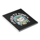 Weihnachtsfeier mit Purr-ty-Time Cat Notizblock (angewinkelt)