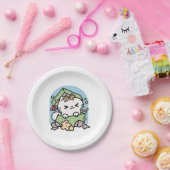 Weihnachtsfeier mit Purr-ty-Time Cat Pappteller (Party)