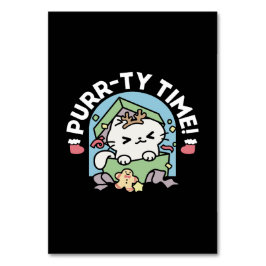 Weihnachtsfeier mit Purr-ty-Time Cat Tischnummer