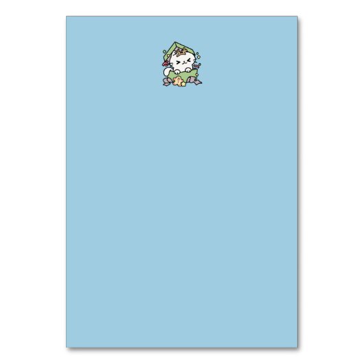 Weihnachtsfeier mit Purr-ty-Time Cat Tischnummer (Rückseite)