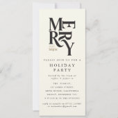 Weihnachtsfeier mit Schwarz & Gold Einladung (Vorderseite)