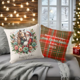 Weihnachtsfeier mit Weihnachten Kissen