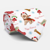 Weihnachtsfeier mit Yorkie Krawatte (Gerollt)