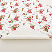 Weihnachtsfeier mit Yorkie-Muster   Sherpadecke (3/4)