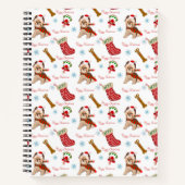 Weihnachtsfeier mit Yorkie Notizblock (Vorderseite)