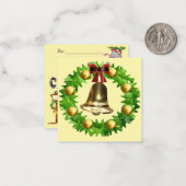 Weihnachtsfeier Mitteilungskarte (Vorderseite/Rückseite Beispiel)