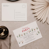 Weihnachtsfeier Moderne Rustikale Moderne Einladungspostkarte