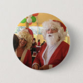 Weihnachtsfeier & Mrs. Claus - Feierlichkeiten Button (Vorderseite)
