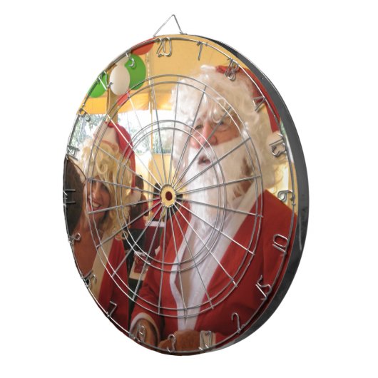 Weihnachtsfeier & Mrs. Claus - Feierlichkeiten Dartscheibe (Vorderseite rechts)