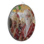 Weihnachtsfeier & Mrs. Claus - Feierlichkeiten Dartscheibe (Vorderseite Links)