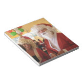 Weihnachtsfeier & Mrs. Claus - Feierlichkeiten Notizblock (angewinkelt)