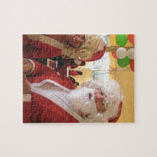 Weihnachtsfeier & Mrs. Claus - Feierlichkeiten Puzzle (Horizontal)