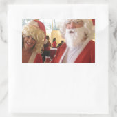 Weihnachtsfeier & Mrs. Claus - Feierlichkeiten Rechteckiger Aufkleber (Tasche)