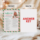 Weihnachtsfeier Naughty oder Nice Spiel Feiertagskarte