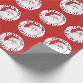 Weihnachtsfeier Nordpol Express Post Geschenkpapier (Ecke)