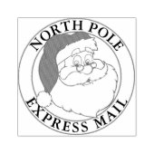 Weihnachtsfeier Nordpol Express Post Gummistempel (Prägung)