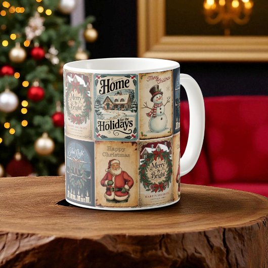 Weihnachtsfeier Nostalgische Tasse