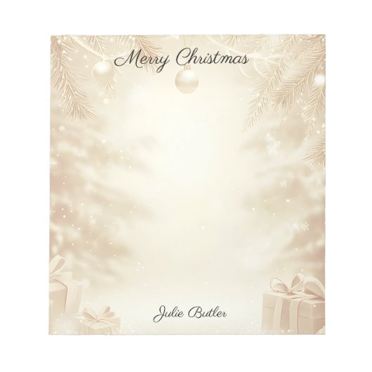 Weihnachtsfeier Notizblock (Vorderseite)