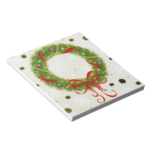 Weihnachtsfeier Notizblock (angewinkelt)