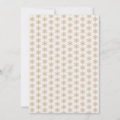 Weihnachtsfeier Nussknacker Gold Glitter Einladung (Rückseite)