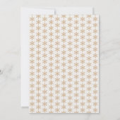 Weihnachtsfeier Nussknacker Gold Glitter    Einladung (Rückseite)
