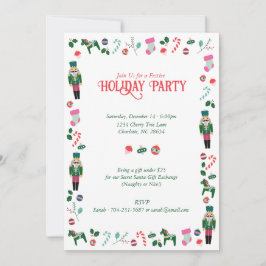 Weihnachtsfeier Nutcracker Feiertag Party Einladung