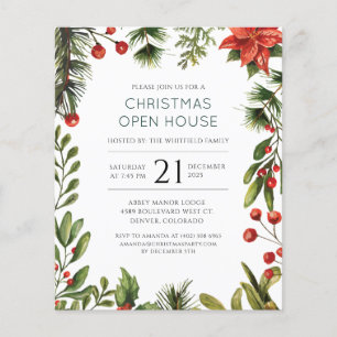 Weihnachtsfeier Open House Party Flyer