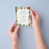 Weihnachtsfeier Open House Party Flyer (Gruppe)