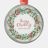Weihnachtsfeier Ornament Aus Metall (Vorne)