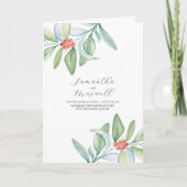 Weihnachtsfeier Pamphlet geklappt Programm (Vorderseite)