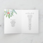 Weihnachtsfeier Pamphlet geklappt Programm (Innenseite)