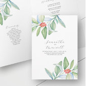 Weihnachtsfeier Pamphlet geklappt Programm