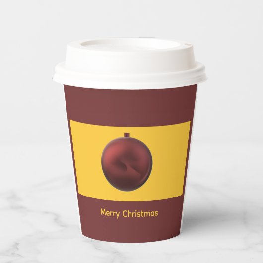 Weihnachtsfeier-Papierbecher Pappbecher (Vorderseite)