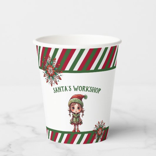 Weihnachtsfeier Pappbecher (Vorderseite)