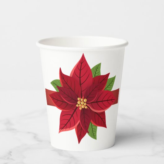 Weihnachtsfeier Pappbecher (Rückseite)