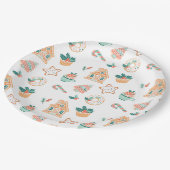 Weihnachtsfeier Pappteller (Schrägansicht)