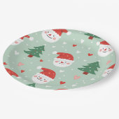 Weihnachtsfeier Pappteller (Schrägansicht)