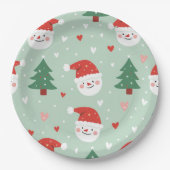 Weihnachtsfeier Pappteller (Vorderseite)