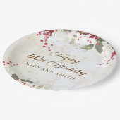 Weihnachtsfeier Pappteller (Schrägansicht)