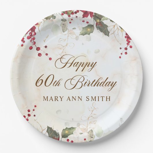 Weihnachtsfeier Pappteller (Vorderseite)