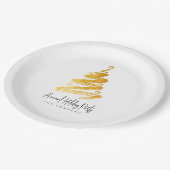 Weihnachtsfeier Pappteller (Schrägansicht)